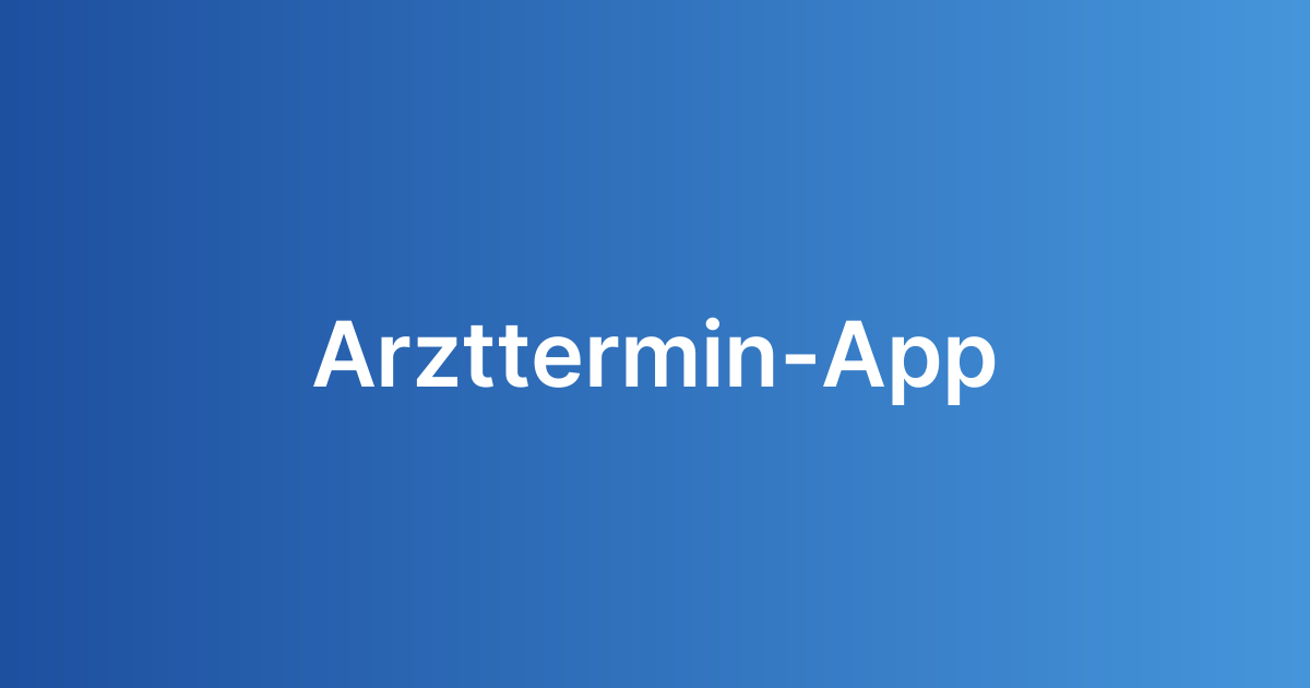 Arzttermin-App